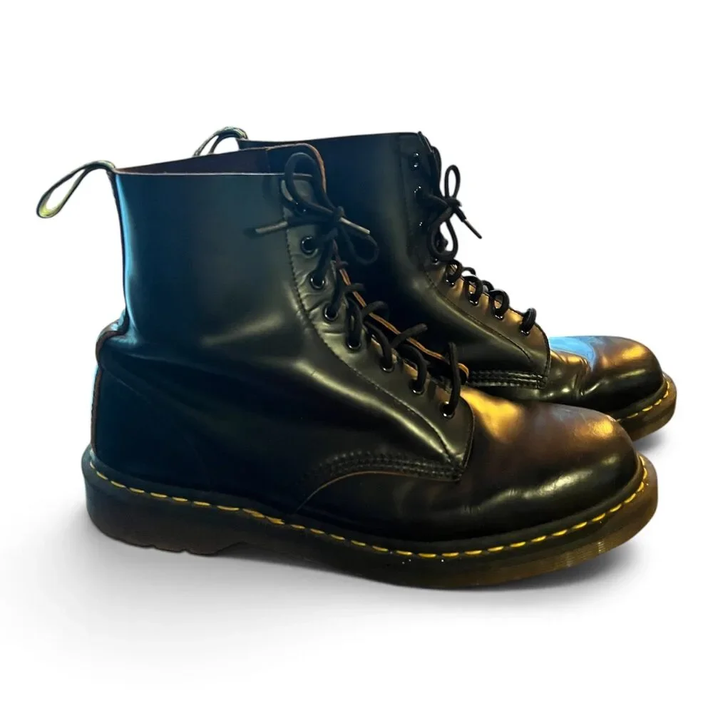 Vintage 90s Doc Martens 1460 *Made in England* Black Leather Boots UK 12/US Men